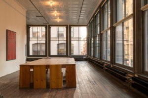 Second floor of the restored SoHo home and studio of Donald Judd. Dining table designed by Judd. Photographer: Joshua White/Judd Foundation via Bloomberg