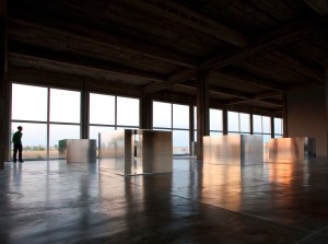 Donald Judd, 100 untitled works in mill aluminum, 1982-1986, aluminum, 41 x 51 x 72 inches each, Chinati Foundation, Marfa, TX, Photo by OneEighteen via Flickr